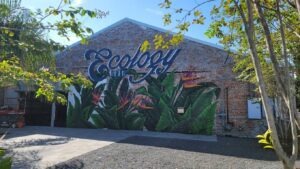 Front courtyard of Ecology Brewery Uptown New Orleans